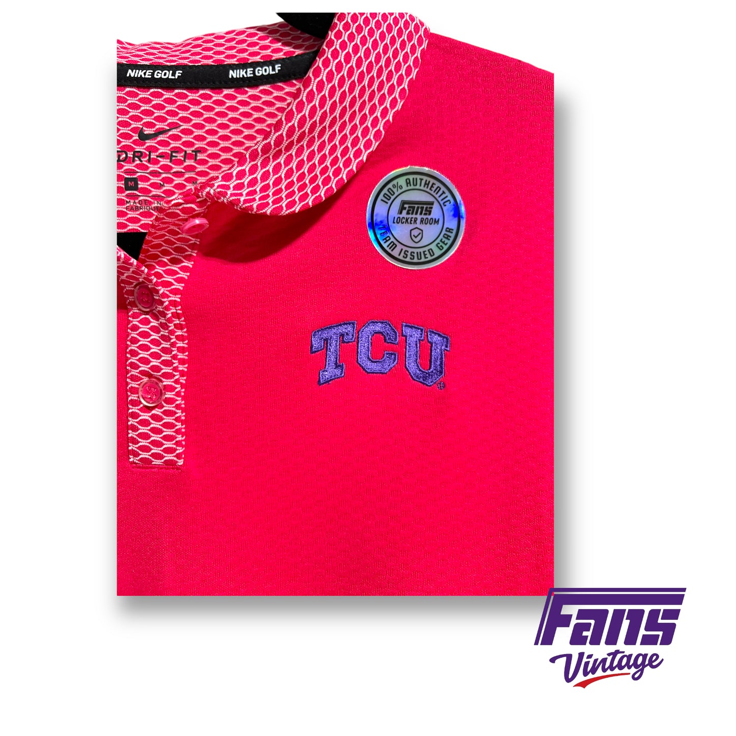 Nike Golf TCU Team Issued Ladies Polo - Rare Color!