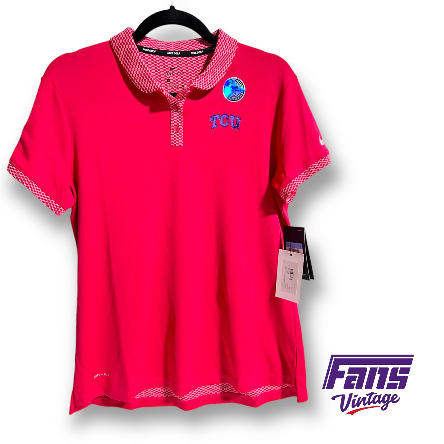 Nike Golf TCU Team Issued Ladies Polo - Rare Color!