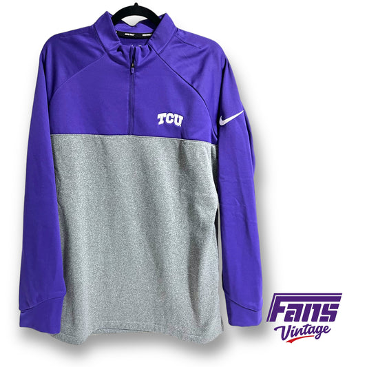 Nike Golf TCU team issued quarter-zip pullover