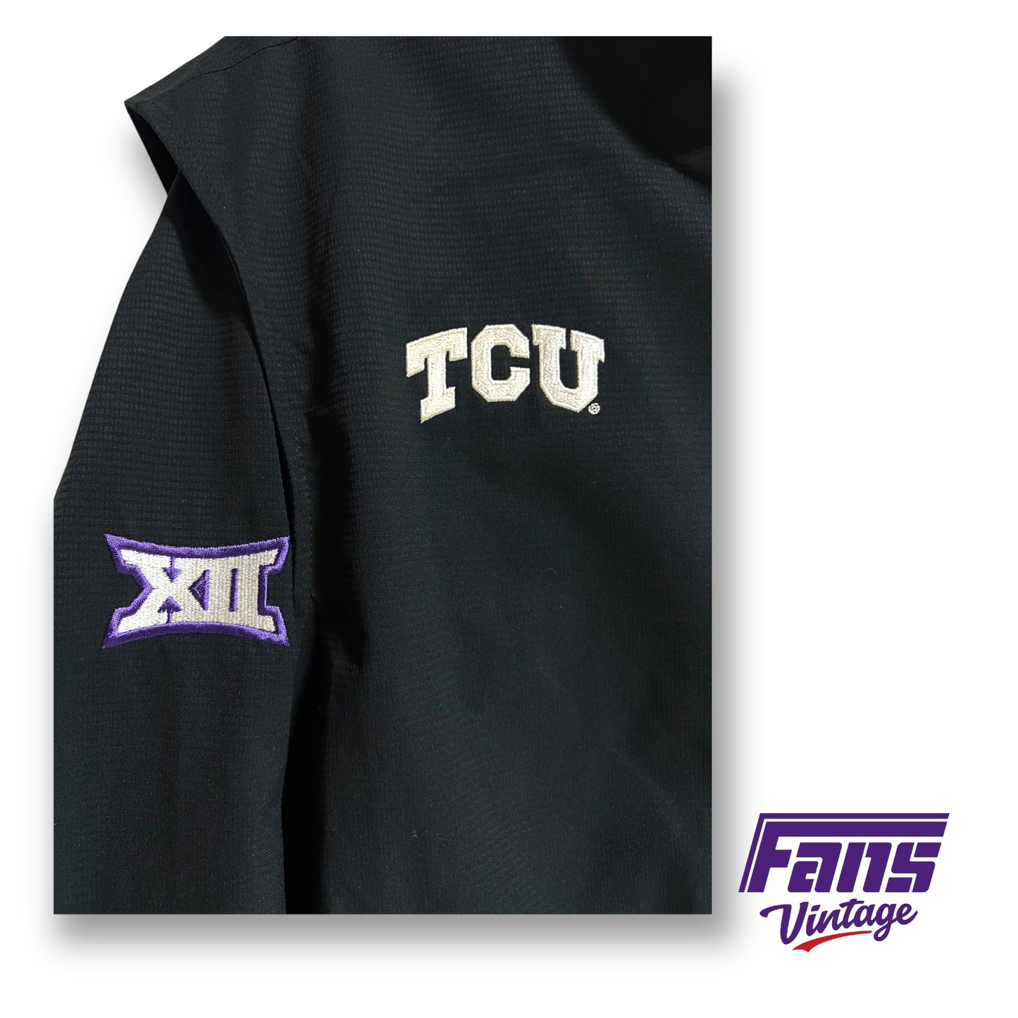 Nike TCU Golf Team Exclusive Mock Collar Rain Jacket