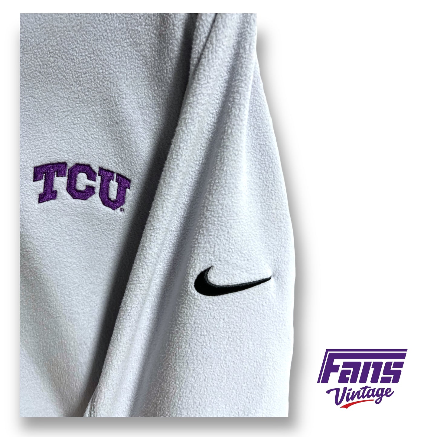 Golf Team Exclusive! Gorgeous Nike TCU team issued quarter-zip fleece hoodie