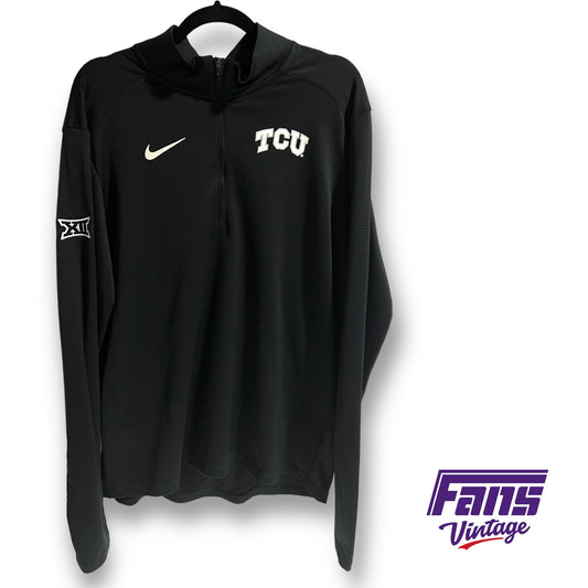 Nike TCU Golf Coach Issued Quarter Zip Sweater