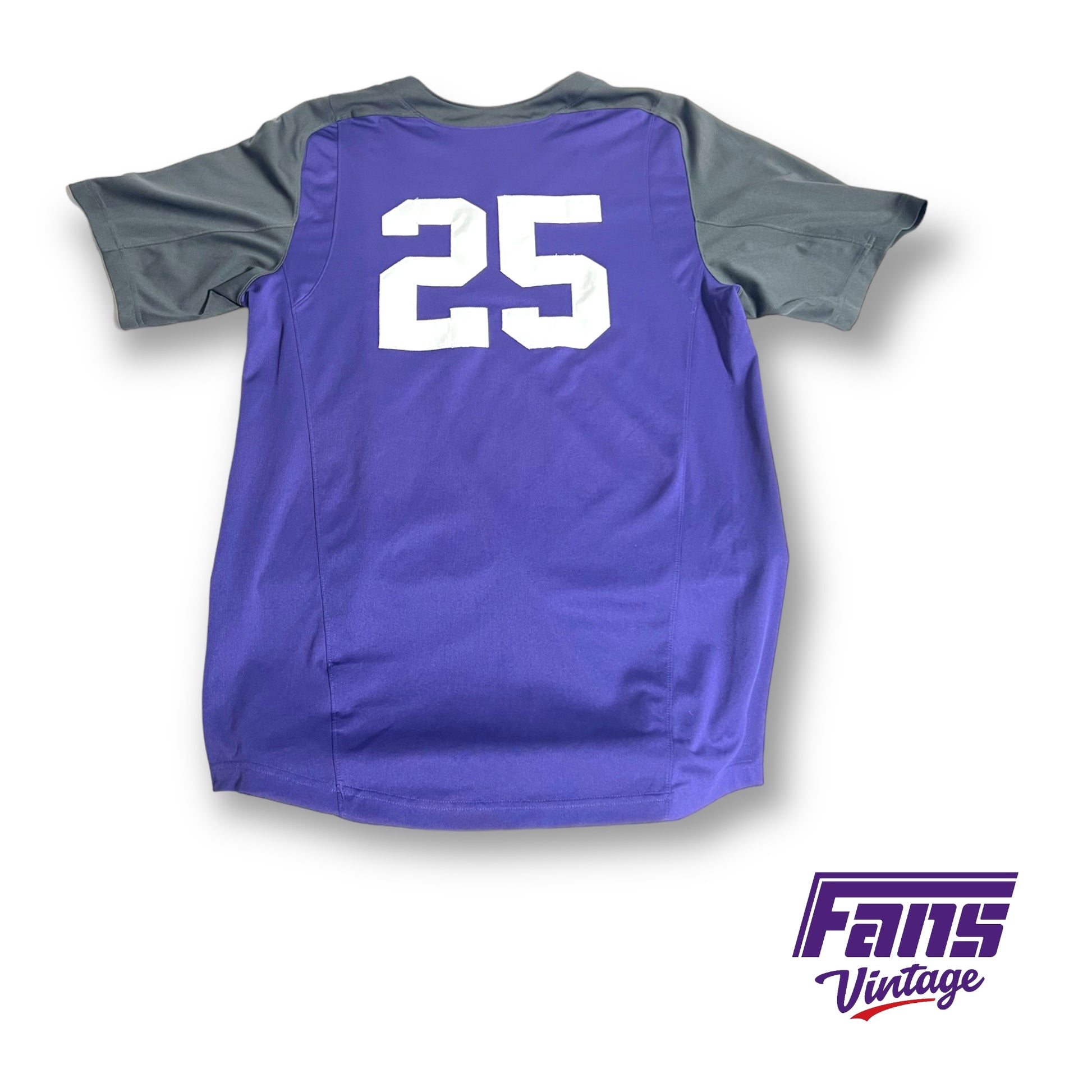 Authentic game worn TCU Baseball batting practice jersey – Fans Vintage