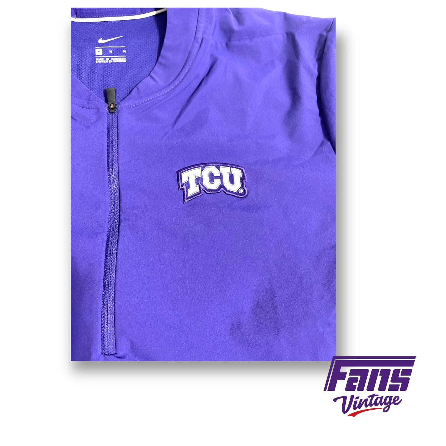 Nike TCU Baseball team issued short sleeve pullover