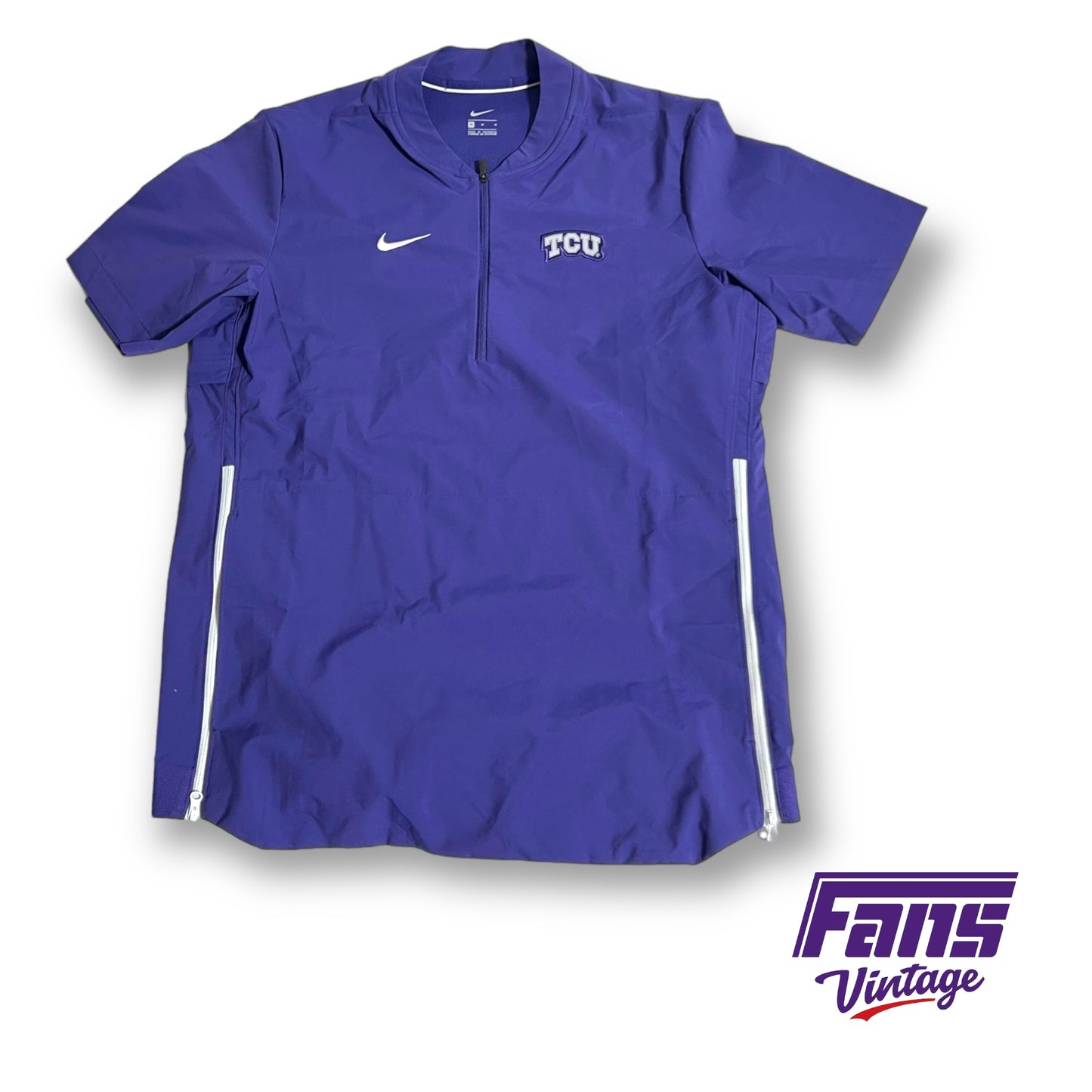 Nike TCU Baseball team issued short sleeve pullover