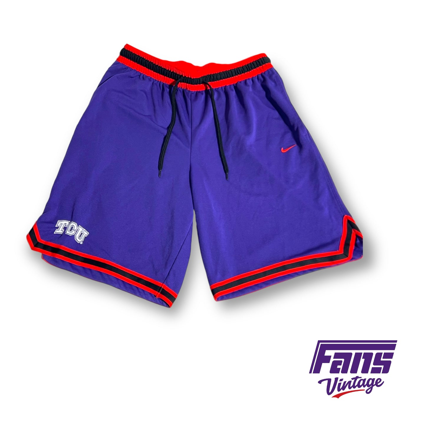 Nike TCU Basketball Player Exclusive Team Issued 'Spit Blood' shorts