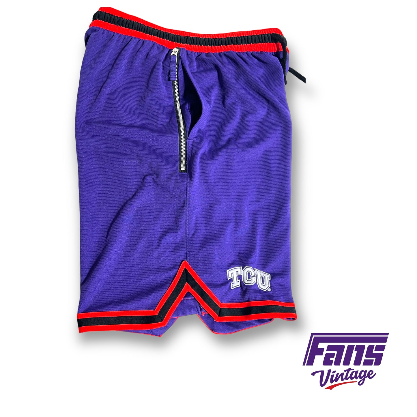 Nike TCU Basketball Player Exclusive Team Issued 'Spit Blood' shorts