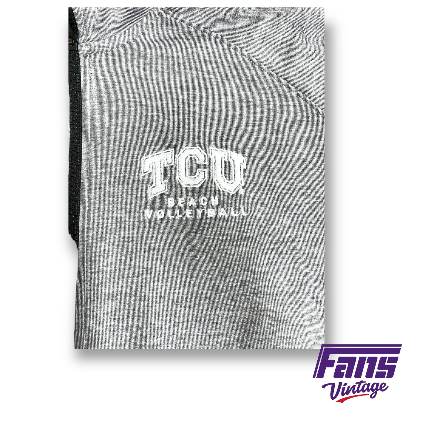 Nike Tech TCU Beach Volleyball team issued zip-up hoodie