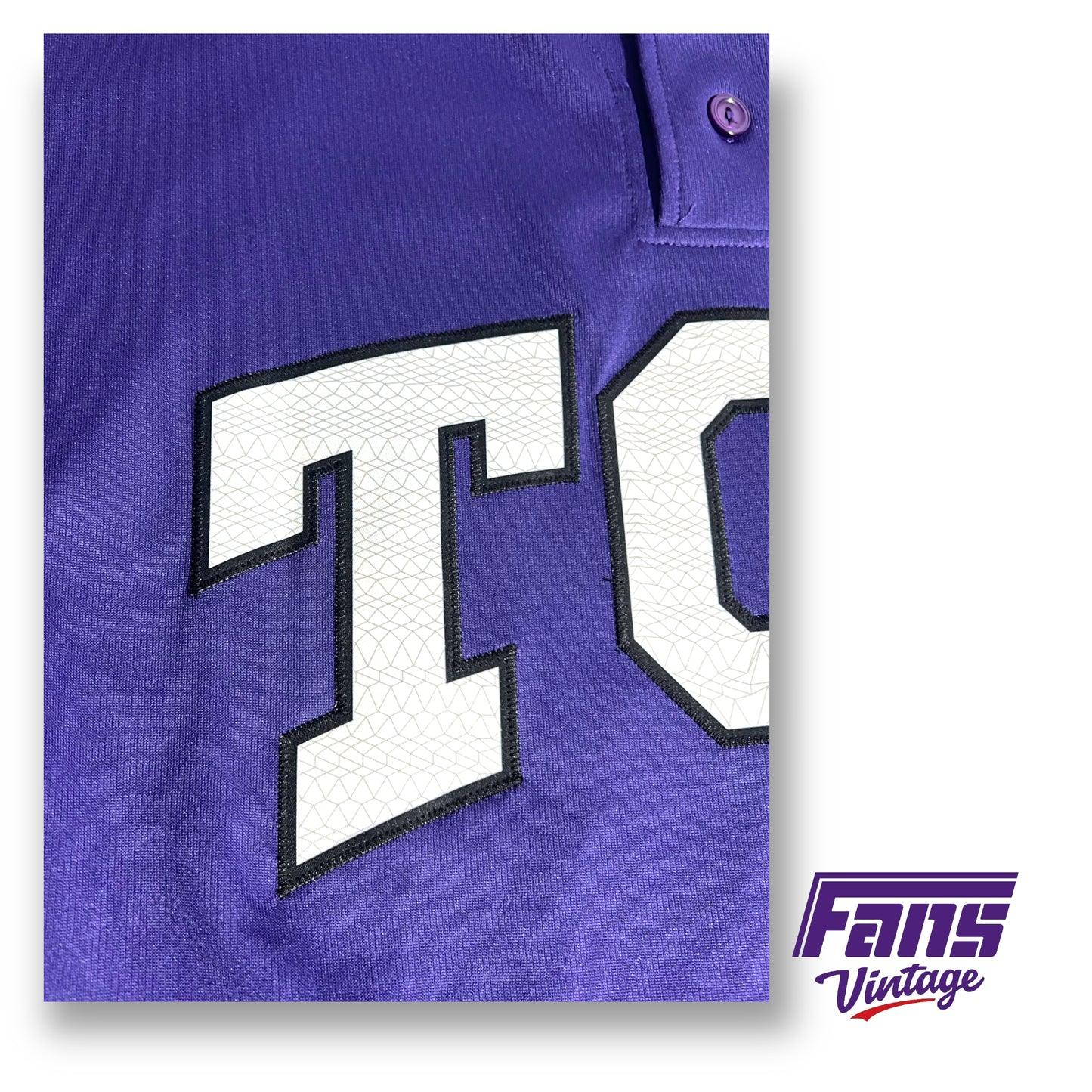 Authentic game worn Nike TCU Baseball jersey - 'Frogskin' lettering