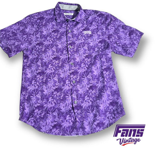 Tommy Bahama TCU button up Hawaiian shirt