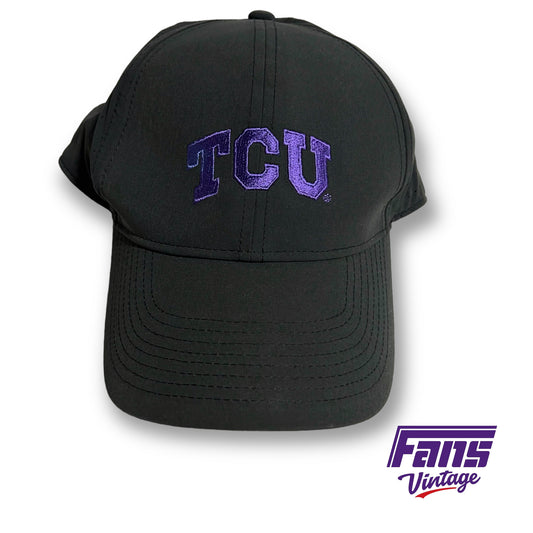 Black Nike TCU strap back dri-fit hat