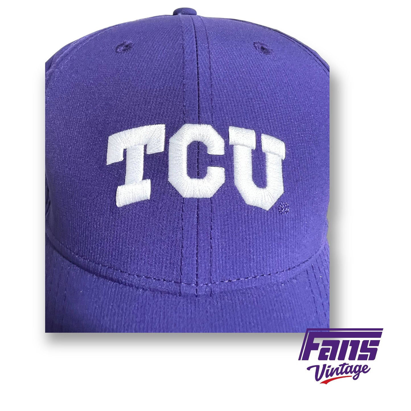 Nike TCU team issued dri-fit strap back hat