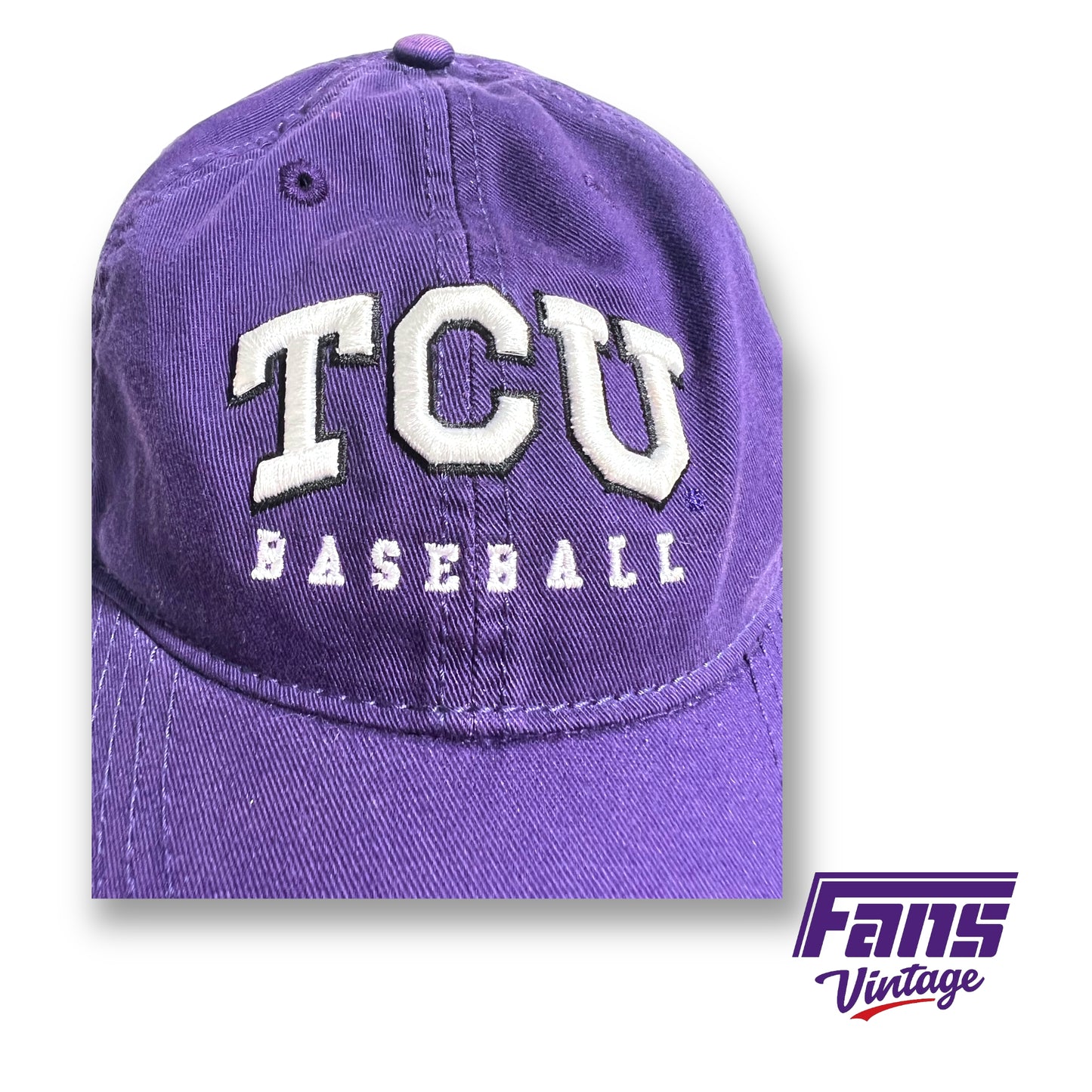 TCU Baseball adjust strap back dad hat