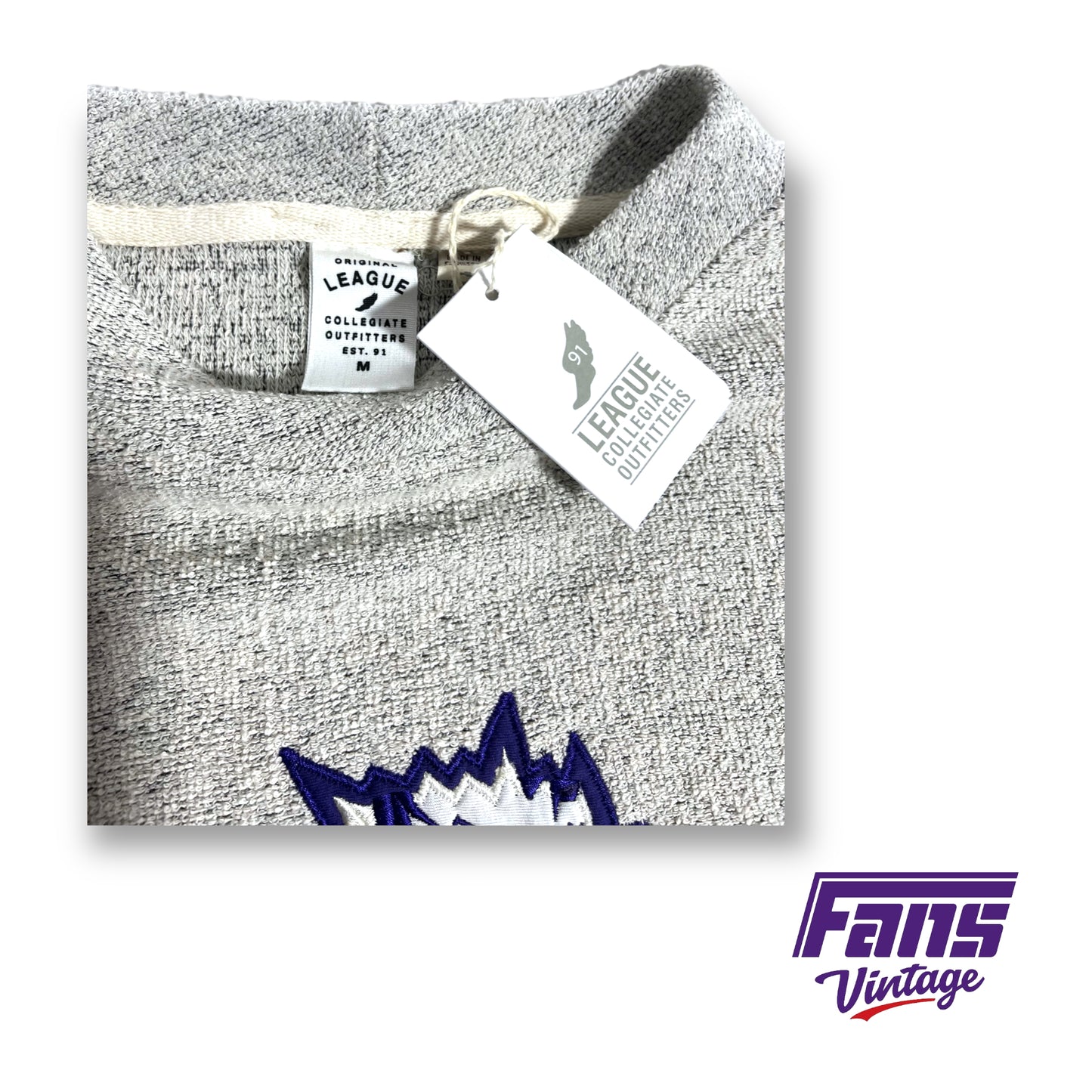 New! Vintage Throwback TCU 'Horned Frog' crewneck sweater - Cozy!