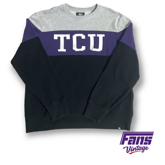 Vintage Throwback TCU crewneck sweater - 47 Brand