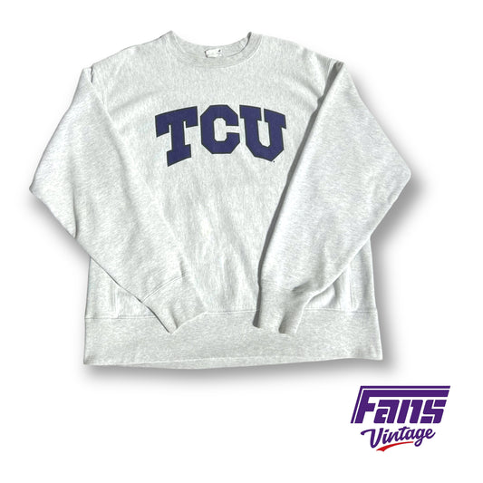 Vintage TCU Reverse weave Champion crewneck sweater