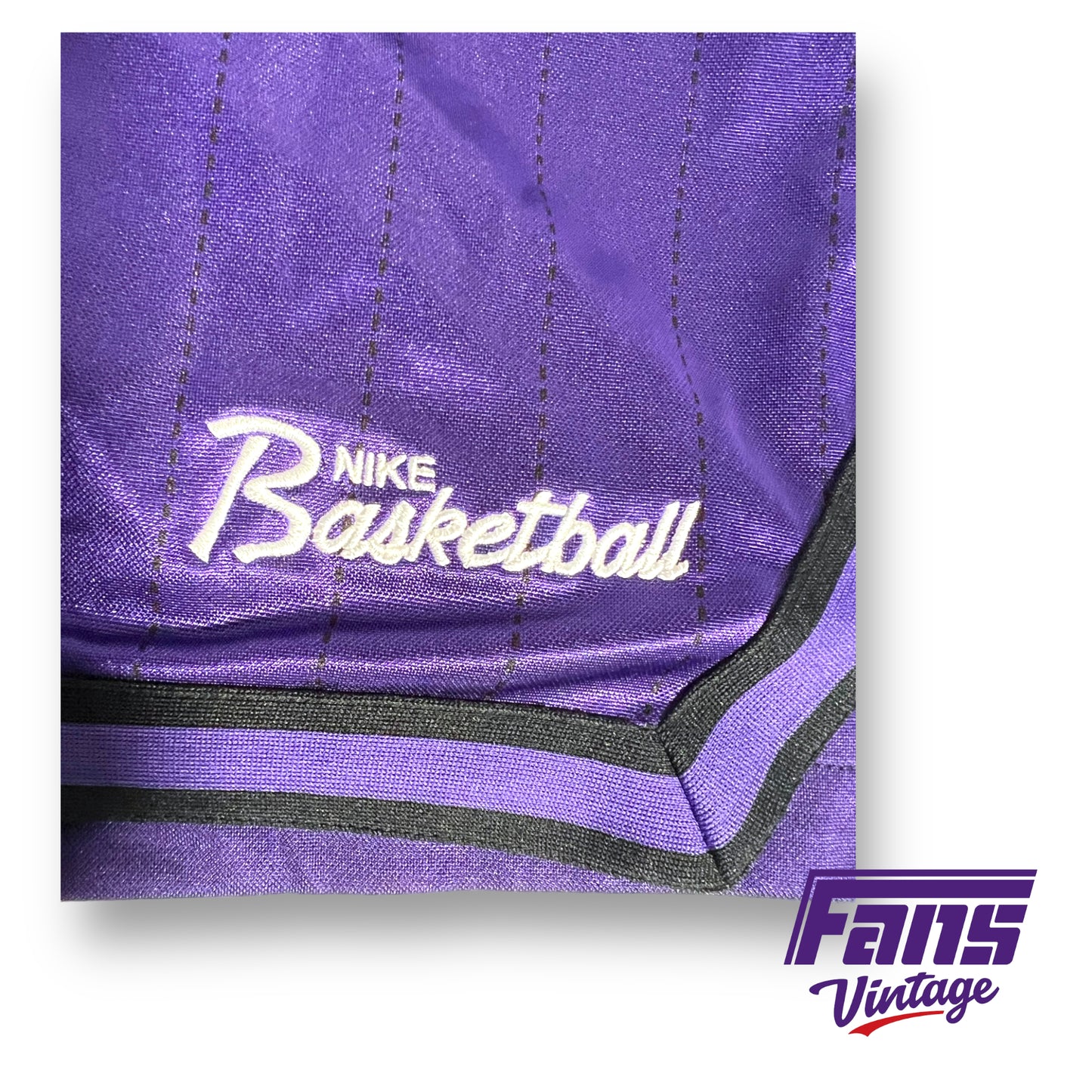 Nike TCU Basketball team issued Frog script shorts - Pinstriped!