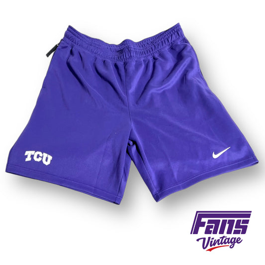 TCU team issued Premium Nike Tech Fleece therma-fit shorts