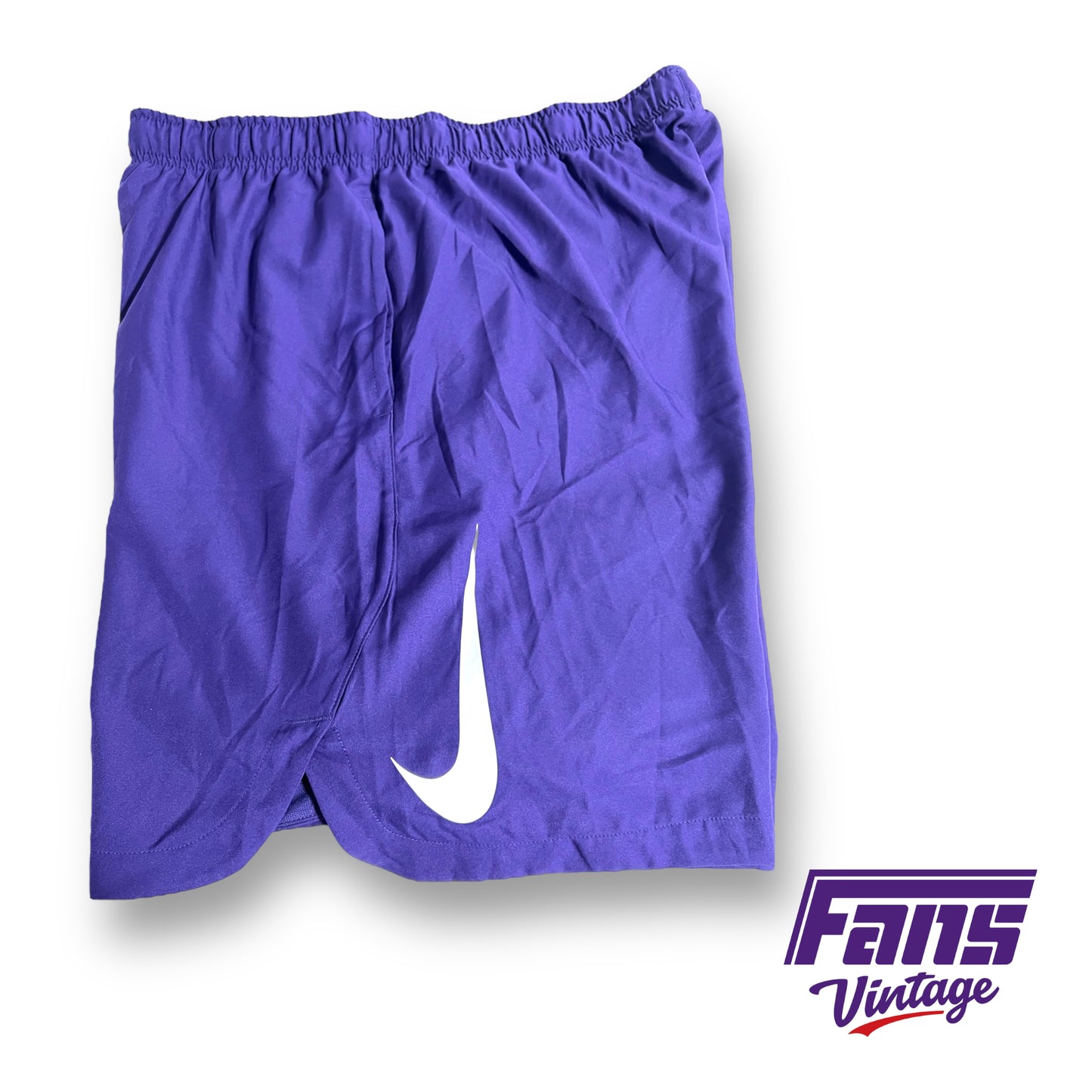 Nike TCU 'Horned Frog' Premium Team Issue dri-fit shorts - Large Nike Swoosh