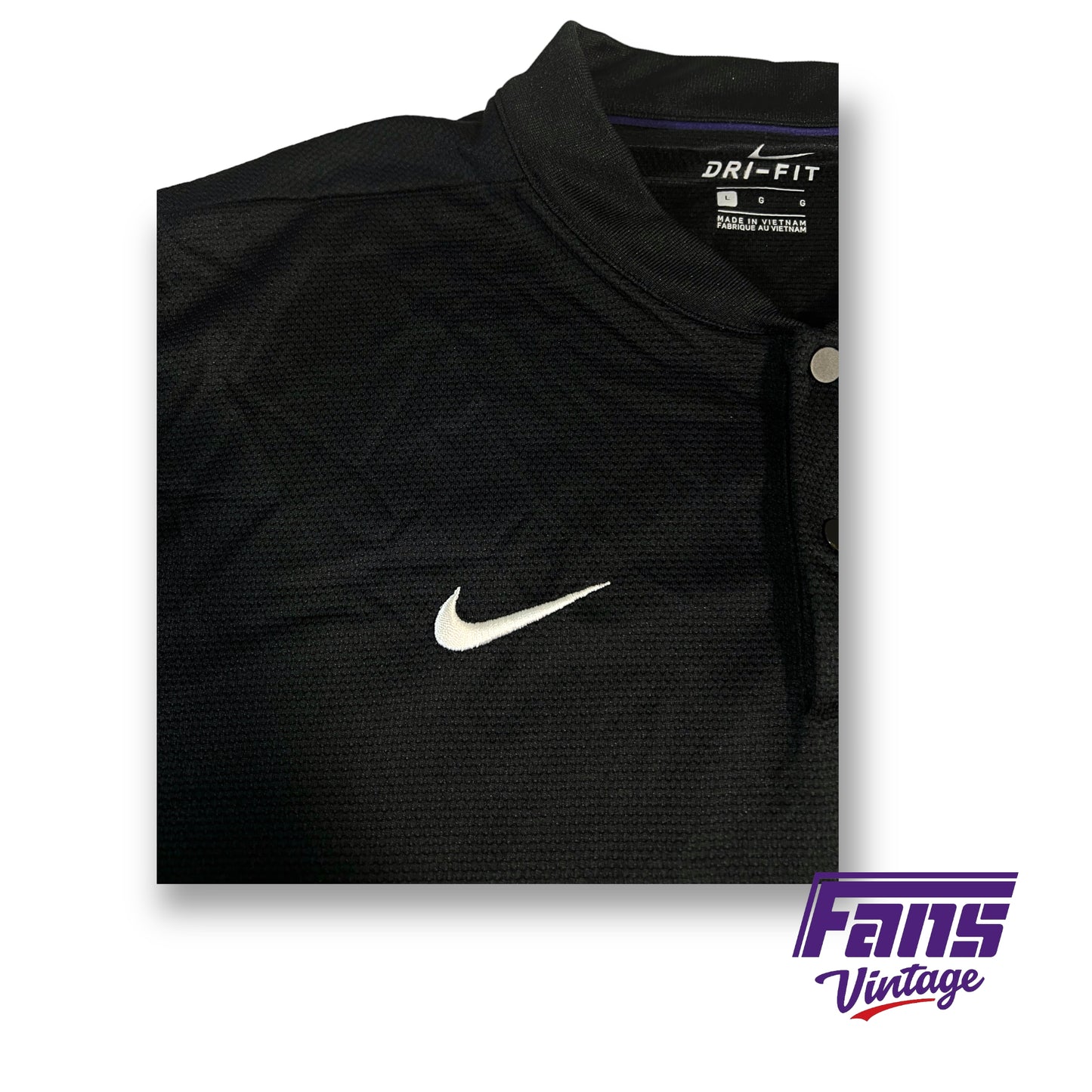 Nike Limited Edition TCU collarless Polo