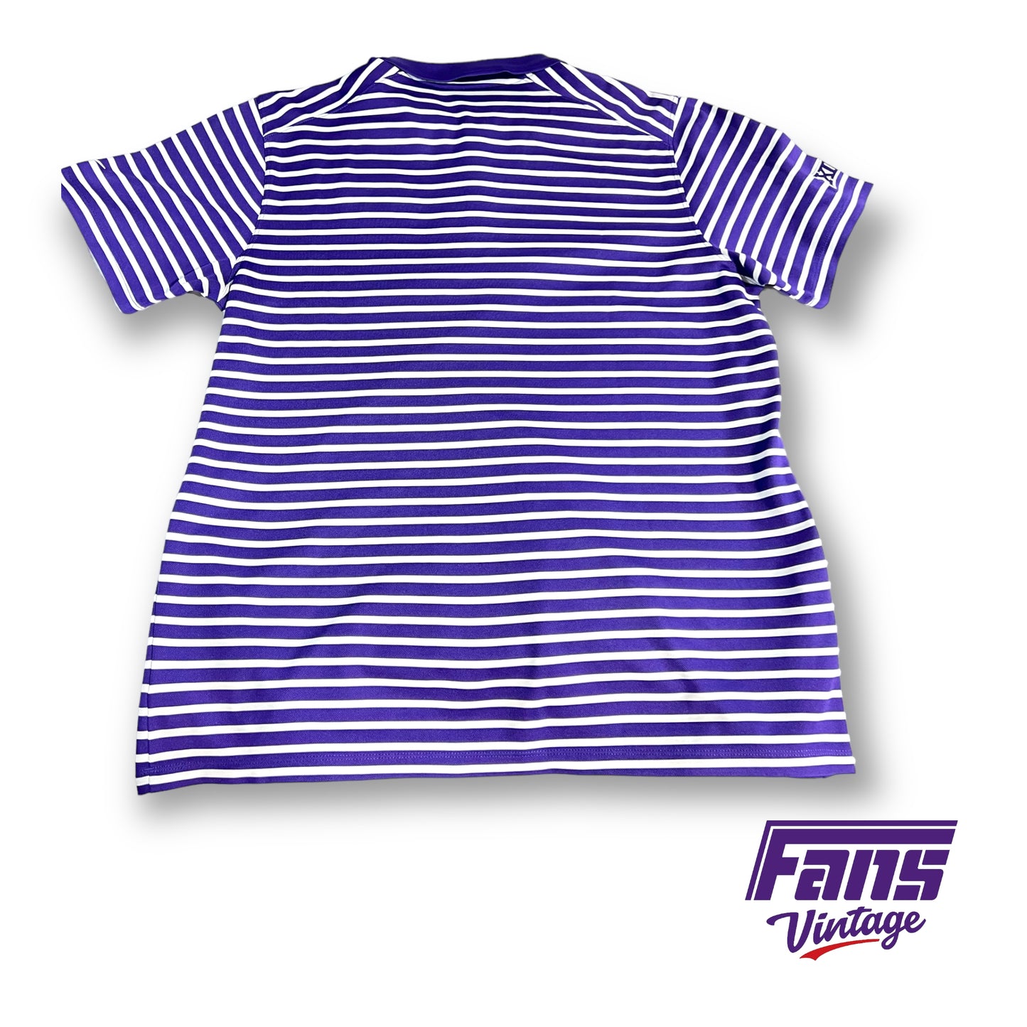 Nike limited edition TCU striped polo