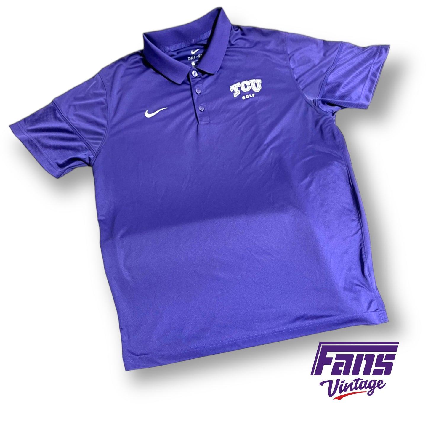 Nike TCU Golf team issued polo