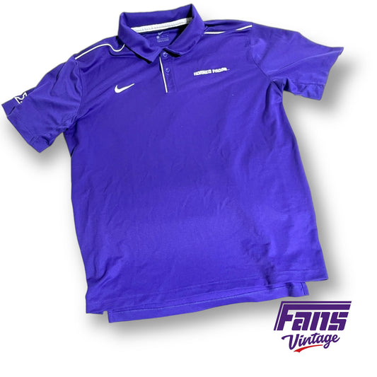 Nike TCU 'Horned Frogs' Spell Out team issued polo