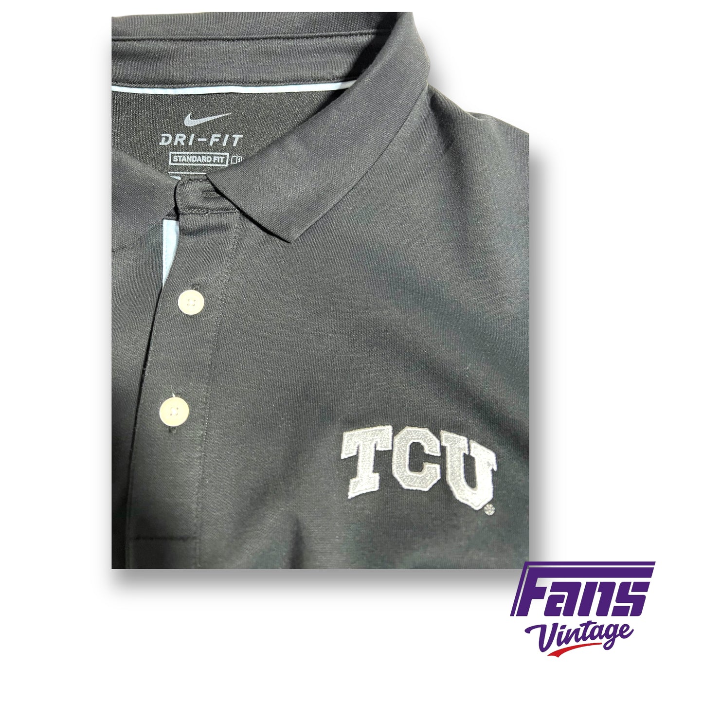 Nike Golf long-sleeved TCU polo - premium details!