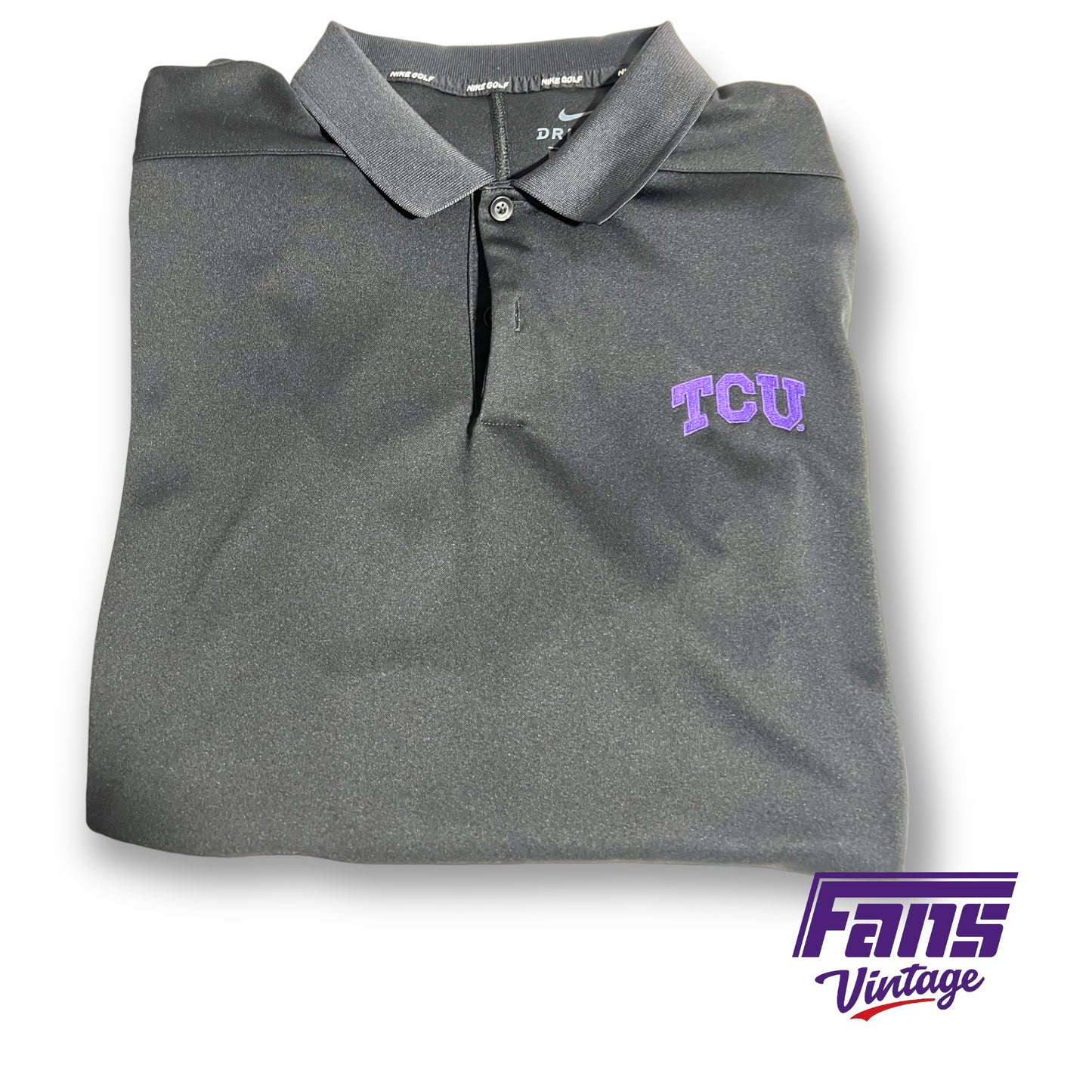 Nike Golf limited edition TCU dri-fit polo