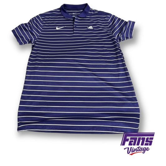 Nike TCU 'Horned Frog' team issued dri-fit polo