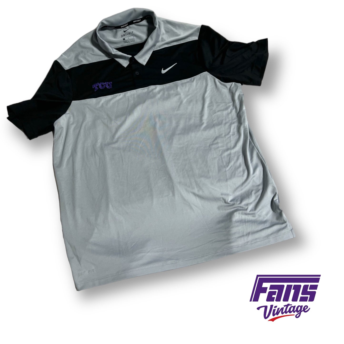 Nike Golf limited edition TCU coaches polo â Fans Vintage