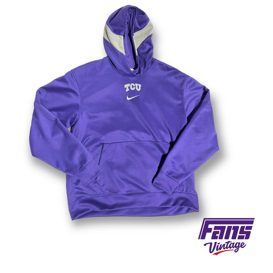 Nike TCU team issued dri-fit hoodie with center swoosh logo!