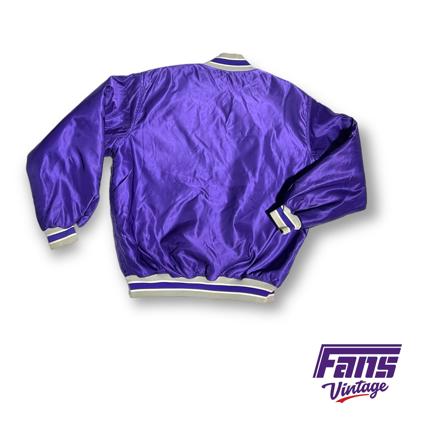 Vintage TCU 'Flying T Baseball' satin jacket