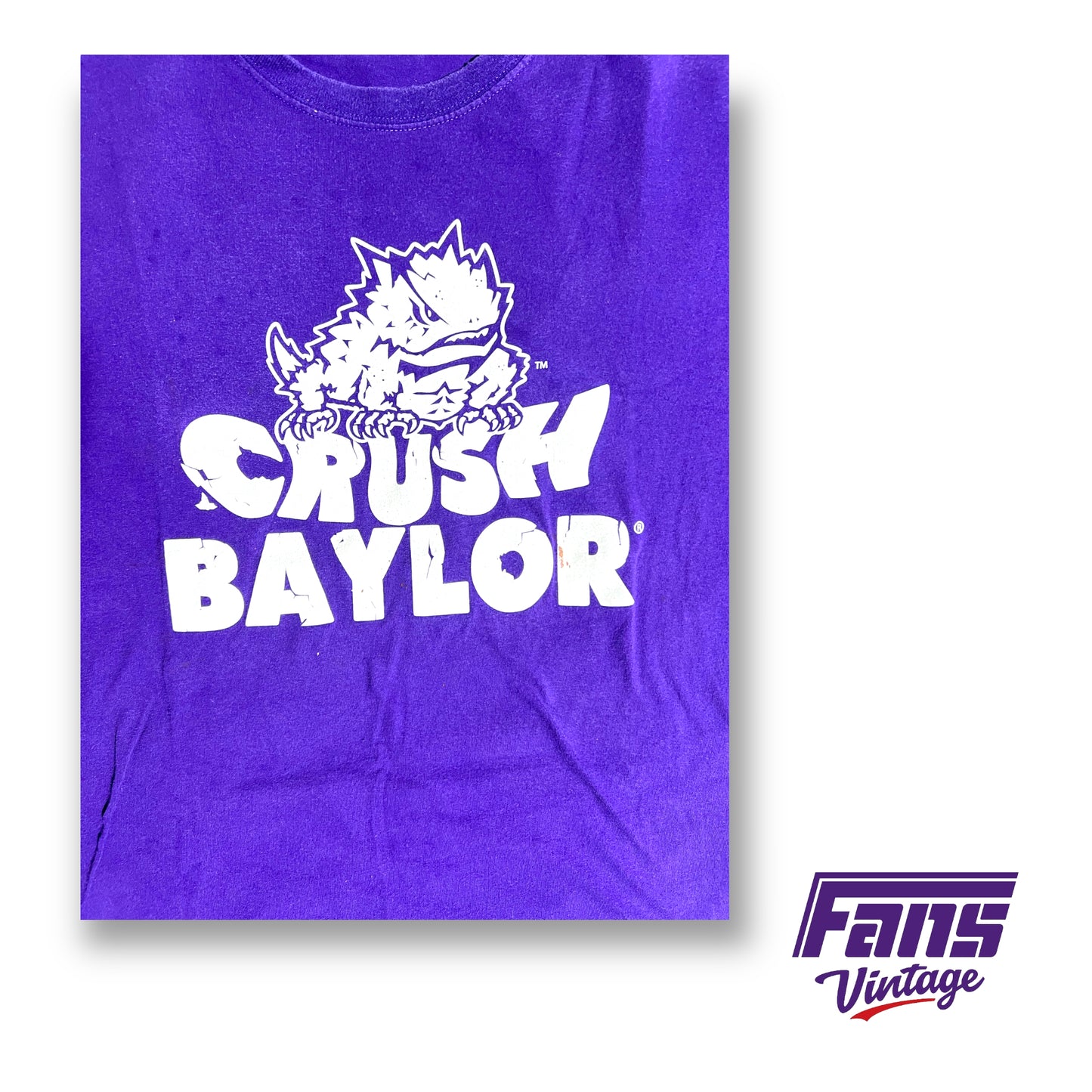 Vintage TCU 'Crush Baylor' Double sided t-shirt