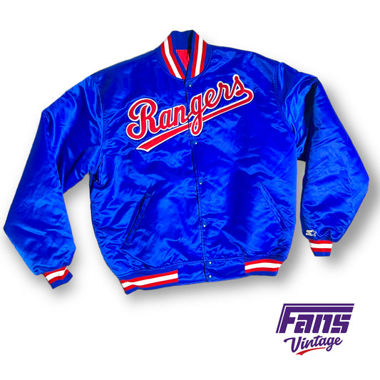 90s vintage Texas Rangers satin bomber jacket - Starter Brand!