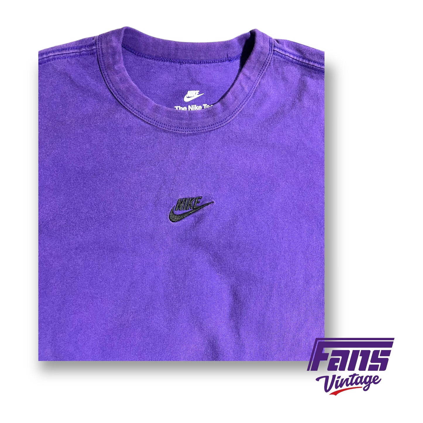 *RARE TEAM CUSTOM* TCU Basketball Player issued Limited Edition Nike Sportswear crewneck long-sleeve Shirt - Horned Frog logo on back