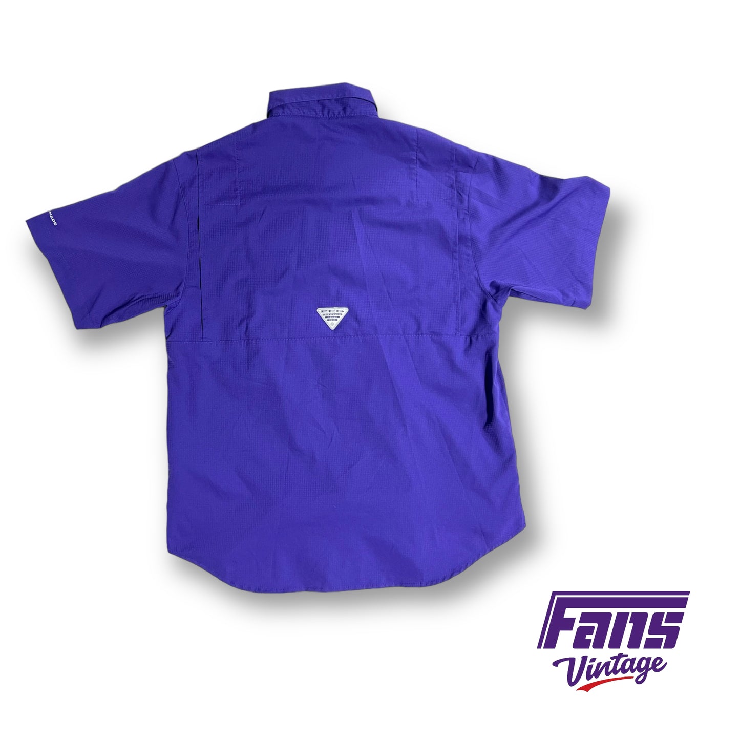 Columbia TCU PFG button up shirt