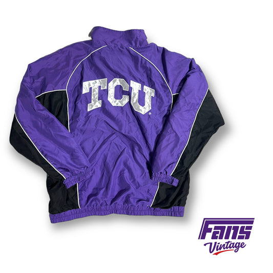 Rad vintage TCU quarter-zip pullover