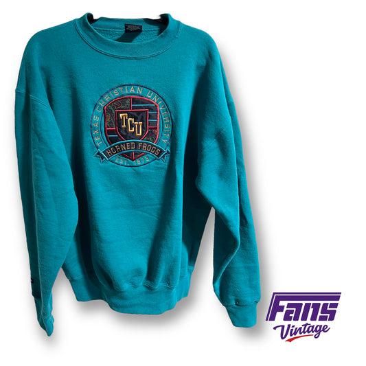 90's vintage Jansport TCU crewneck sweater - Unique color
