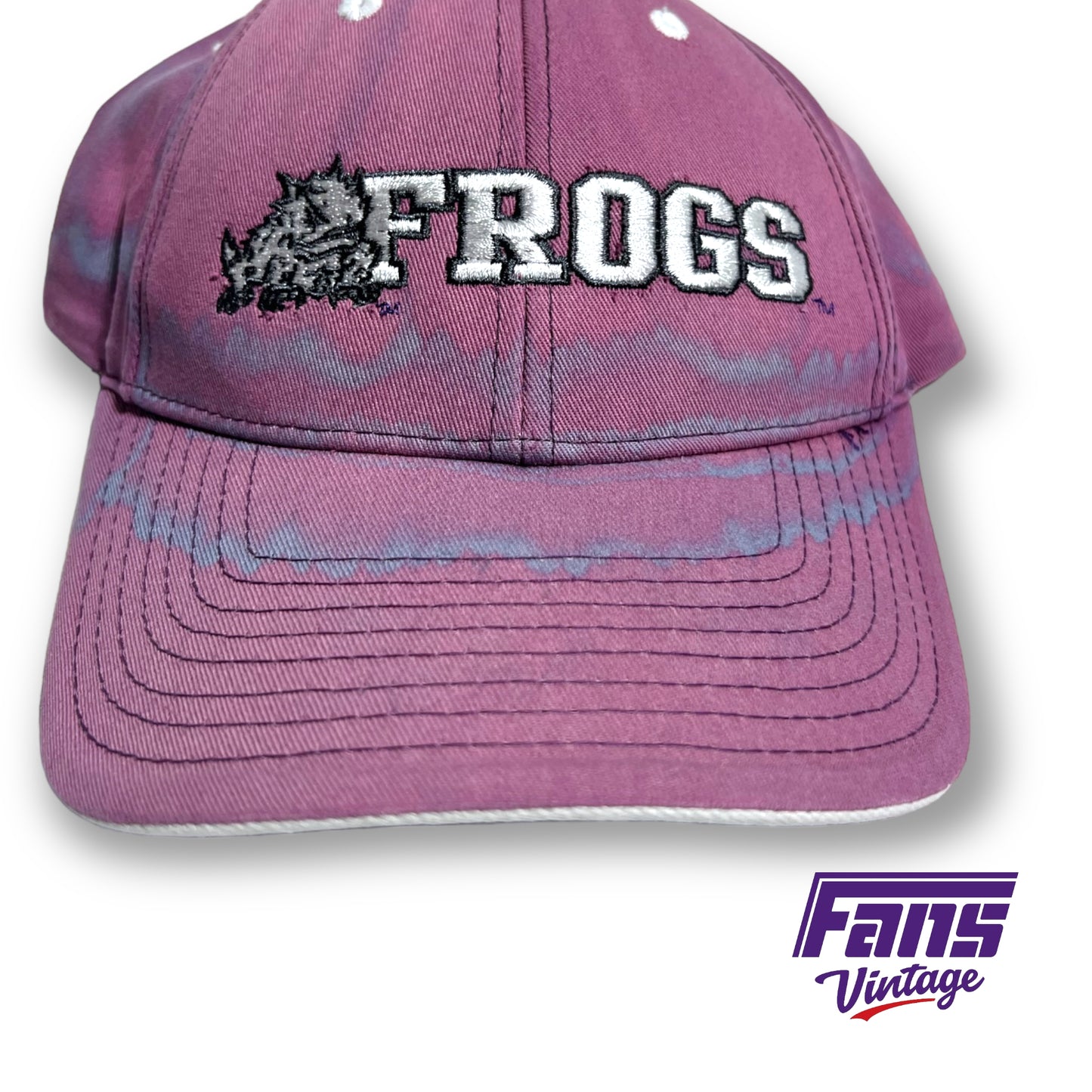 RAD Sun-faded and distressed TCU 'Frogs' Hat