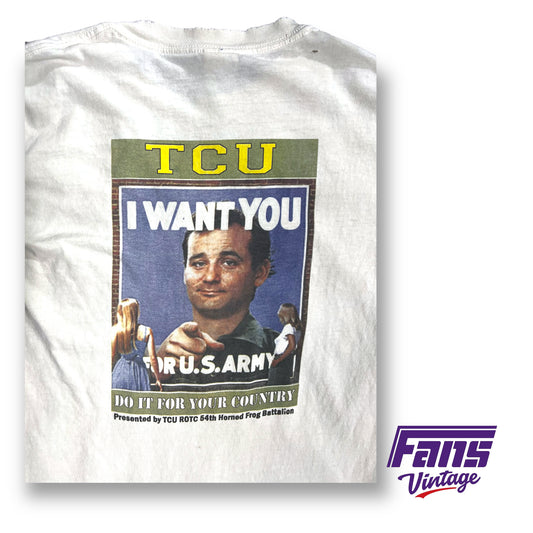 Vintage Y2K TCU ROTC Military Ball Bill Murray t-shirt