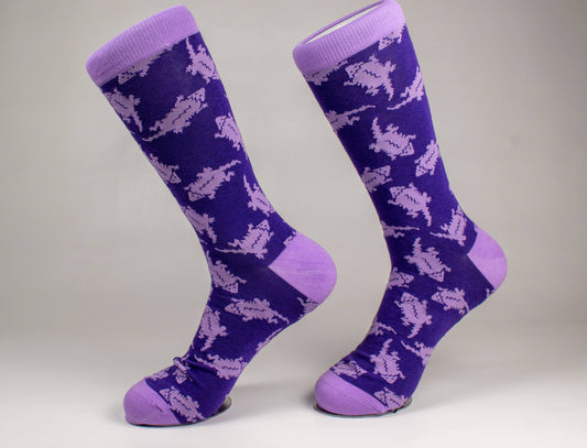 William & Lauren TCU Horned Frog Sock
