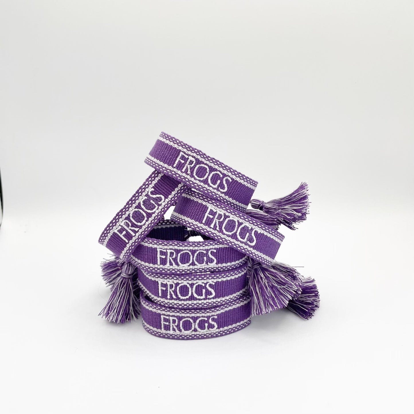 Embroidered TCU Tassel Bracelet - OG Collection!