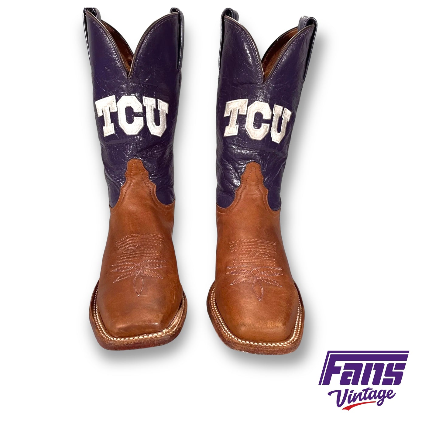 Custom TCU Cowboy Boots by Tony Lama