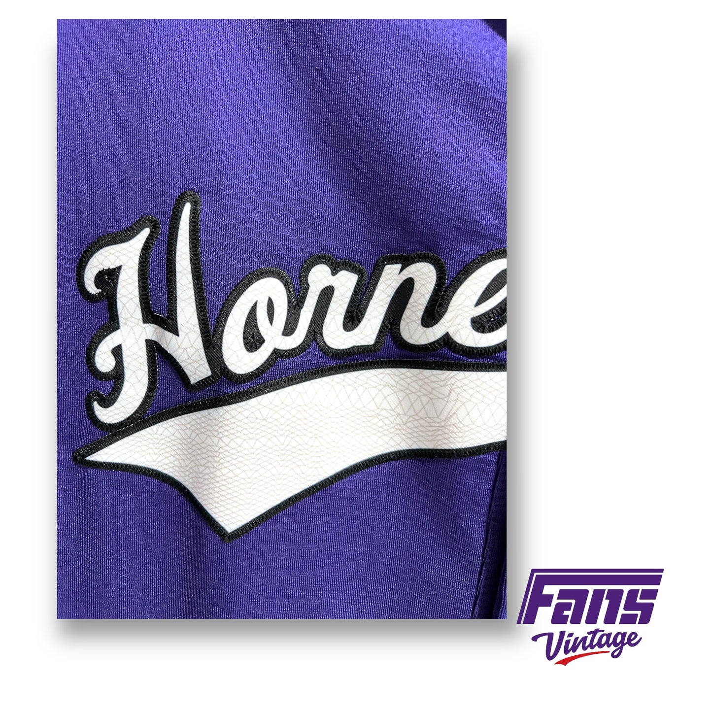 TCU Baseball Frogskin Script Nike Fan Jersey