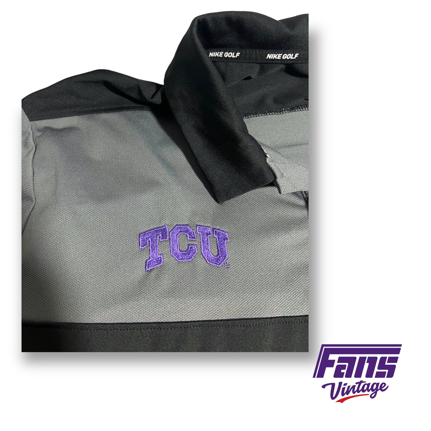 Coach Issue TCU Golf Team Polo - Nike Golf Brand