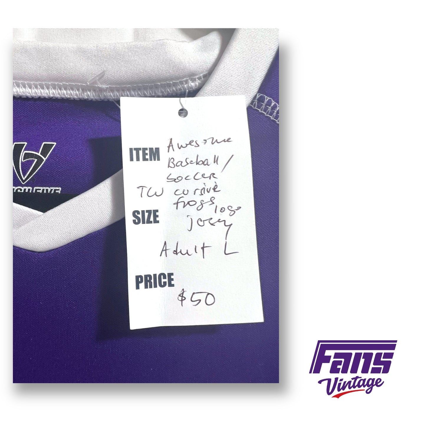 TCU Frogs Script Baseball Style Warmup Jersey