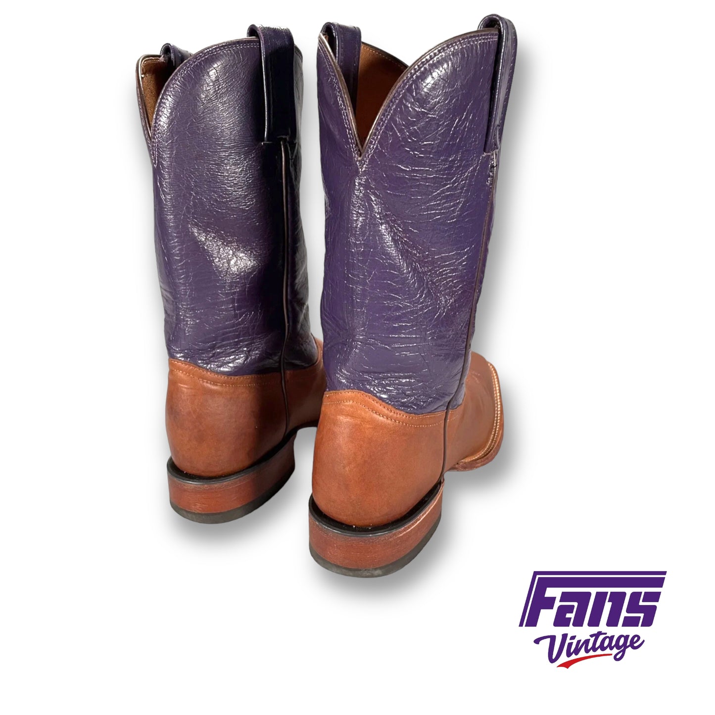 Custom TCU Cowboy Boots by Tony Lama