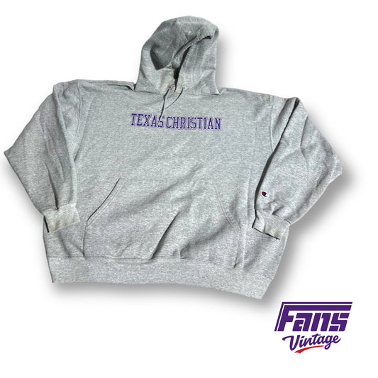 Vintage TCU Hoodie - Heather Gray