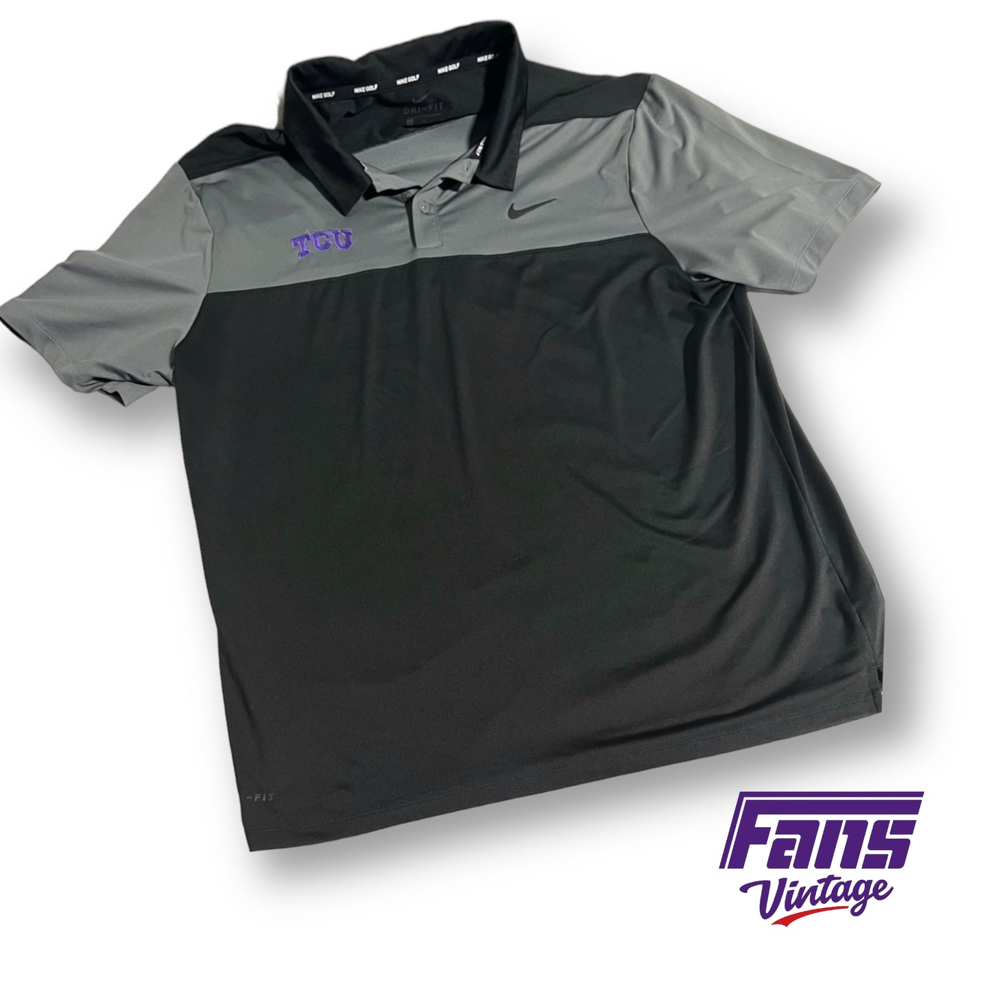 Coach Issue TCU Golf Team Polo - Nike Golf Brand